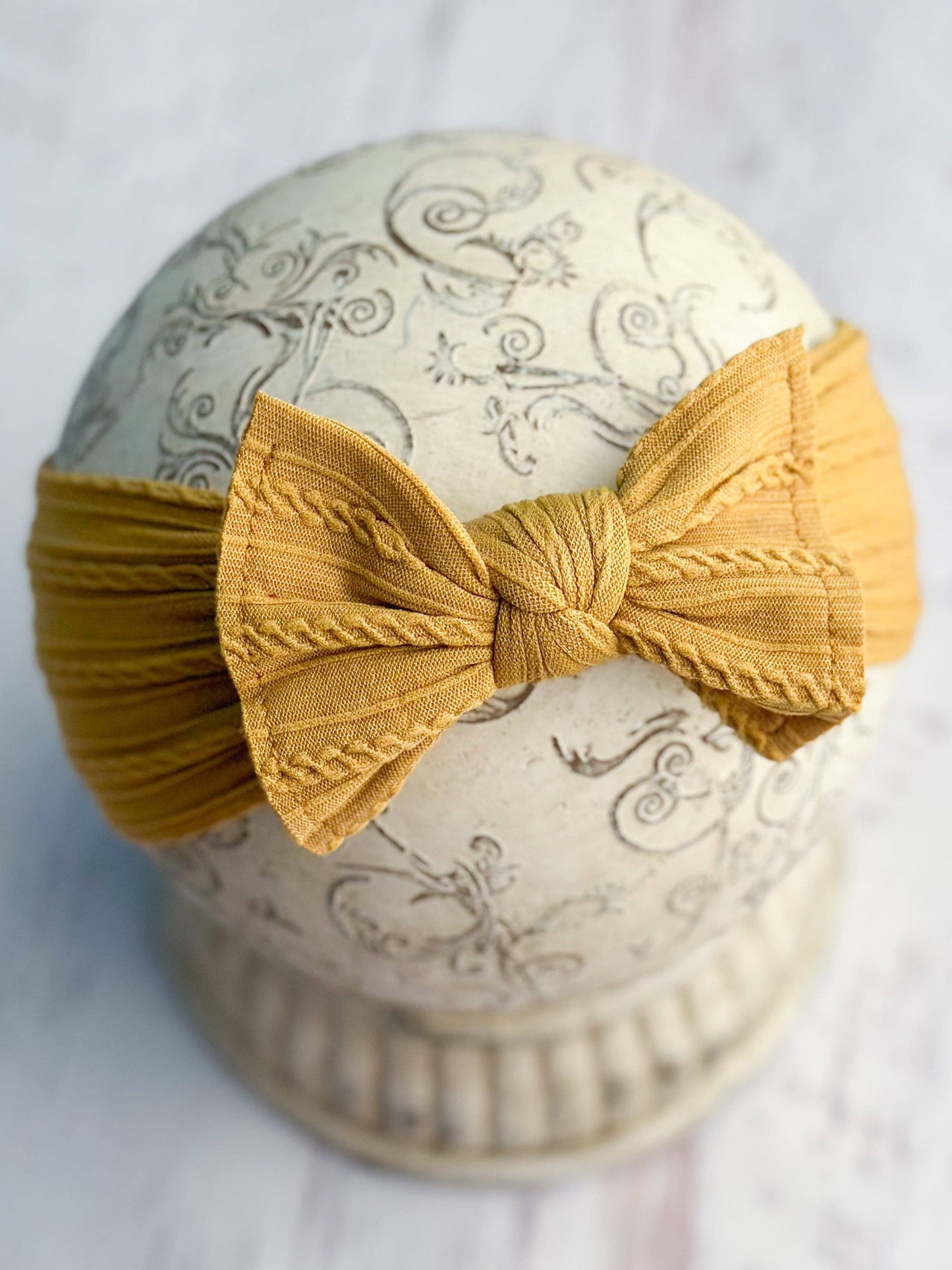 Cable Knit Bow Headbands