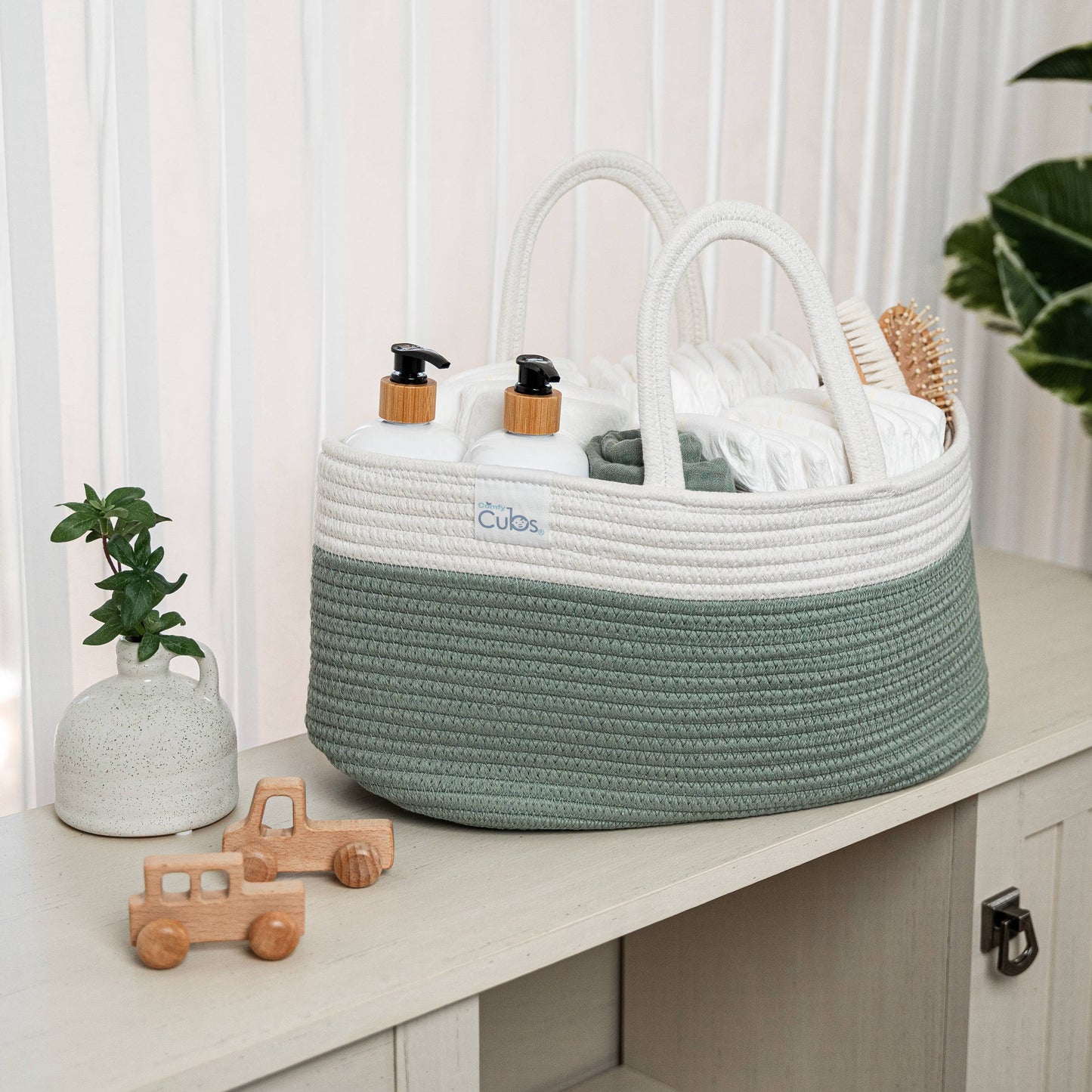 Diaper Caddy Organizer by Comfy Cubs