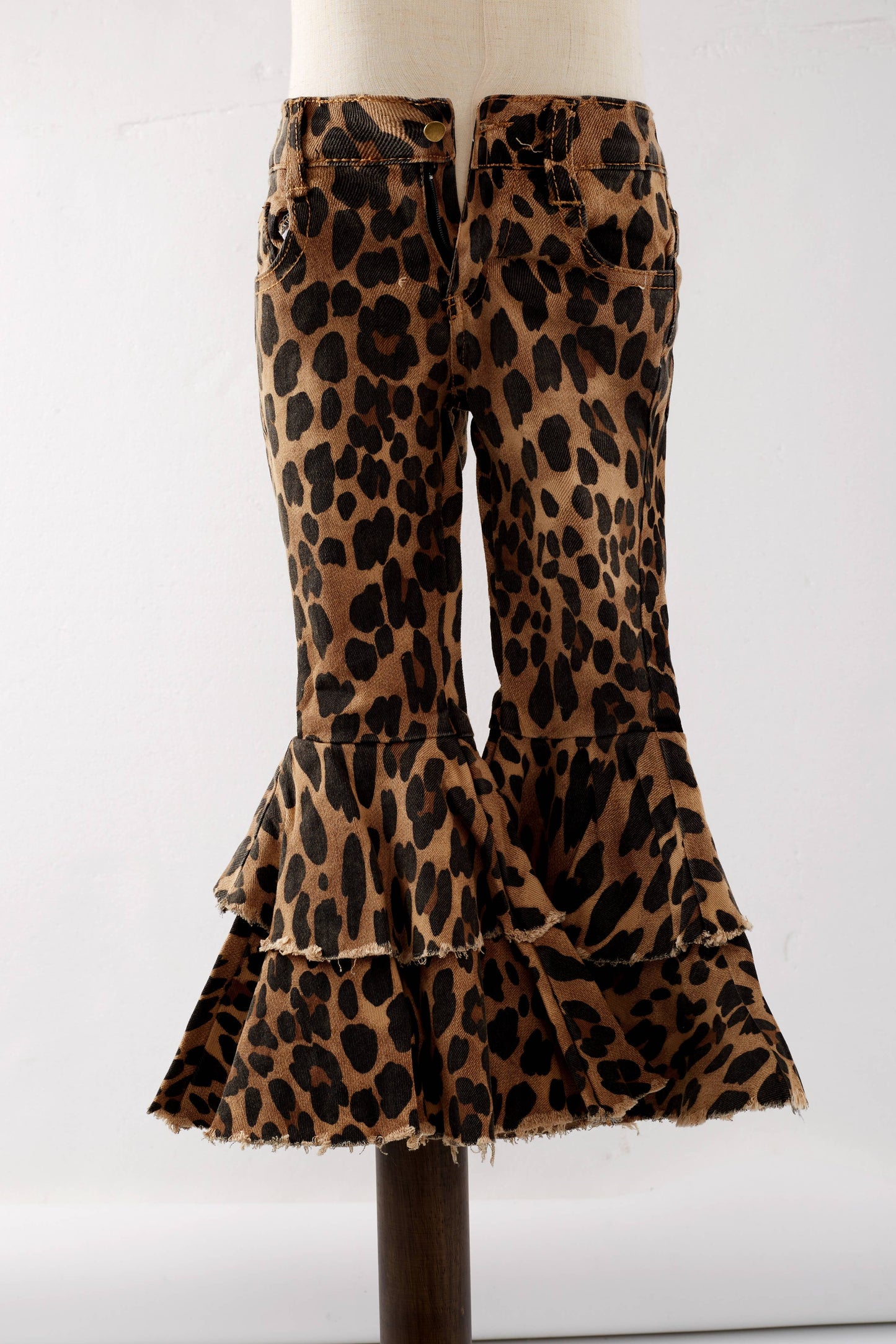 Cheetah Flare Denim
