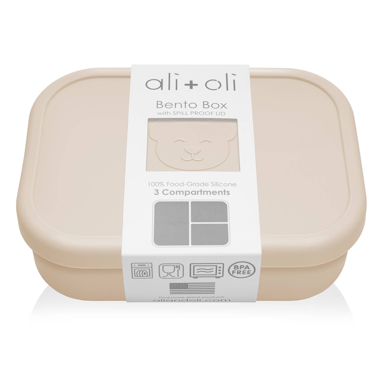 Leakproof Silicone Bento Box - Coco {Ali + Oli}