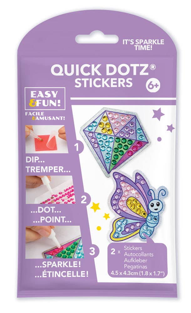 Diamond Dotz BIG DOTZ Sticker - Butterfly Sparkle