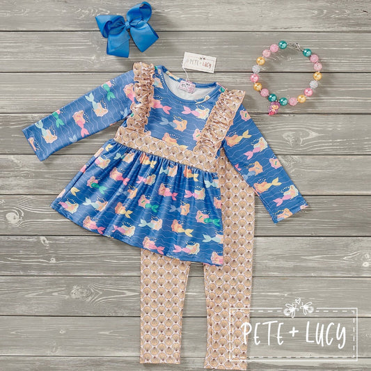 Mermaid & Shells - Two Piece Set