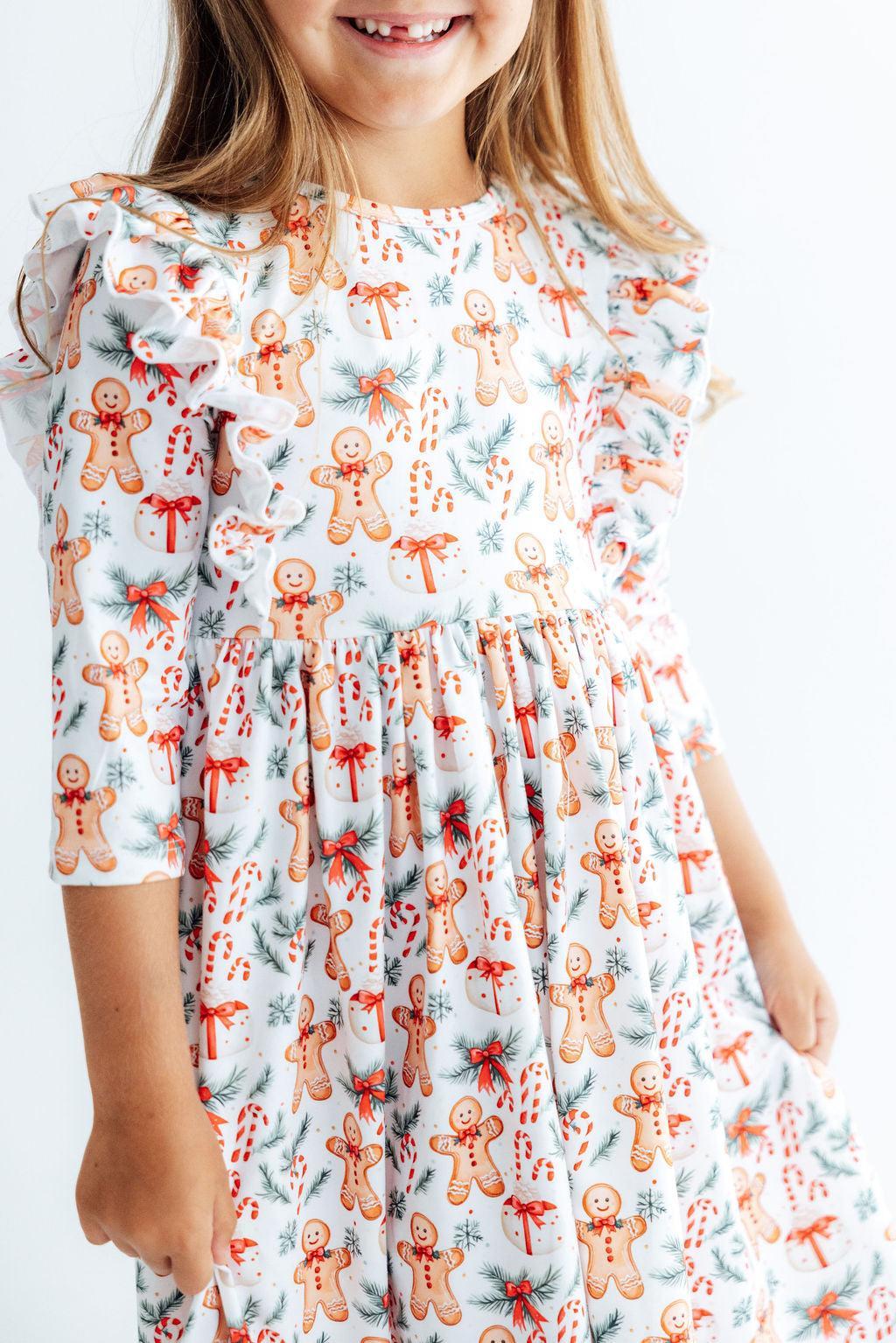 Gingerbread Lane Ruffle Twirl Dress