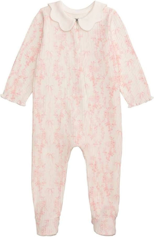 Pink Floral Infant Sleeper by Mud Pie