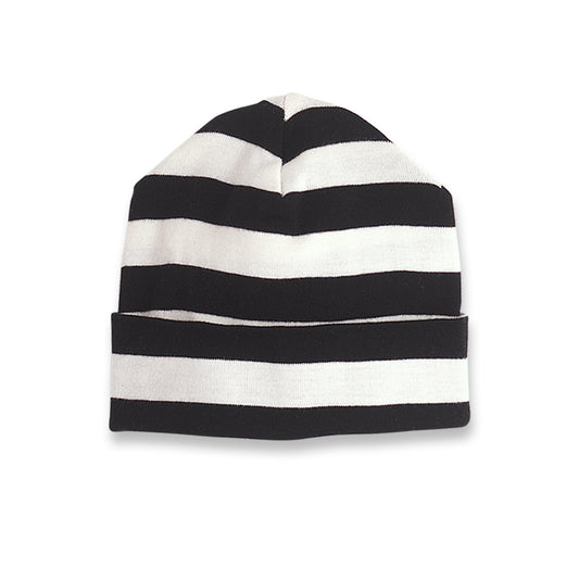 Baby Hat Black Stripes