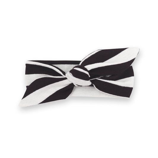 Baby Headband Black Stripes