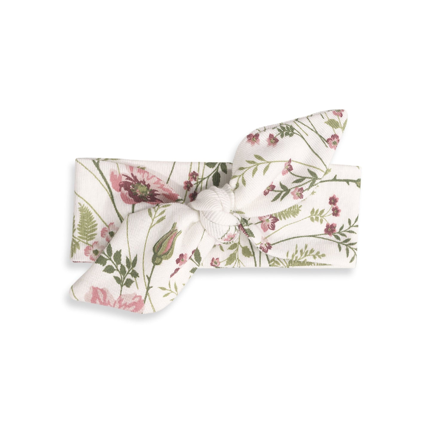 Baby Headband Pretty Petals Green