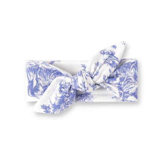 Baby Headband Toile de Jouy Bamboo