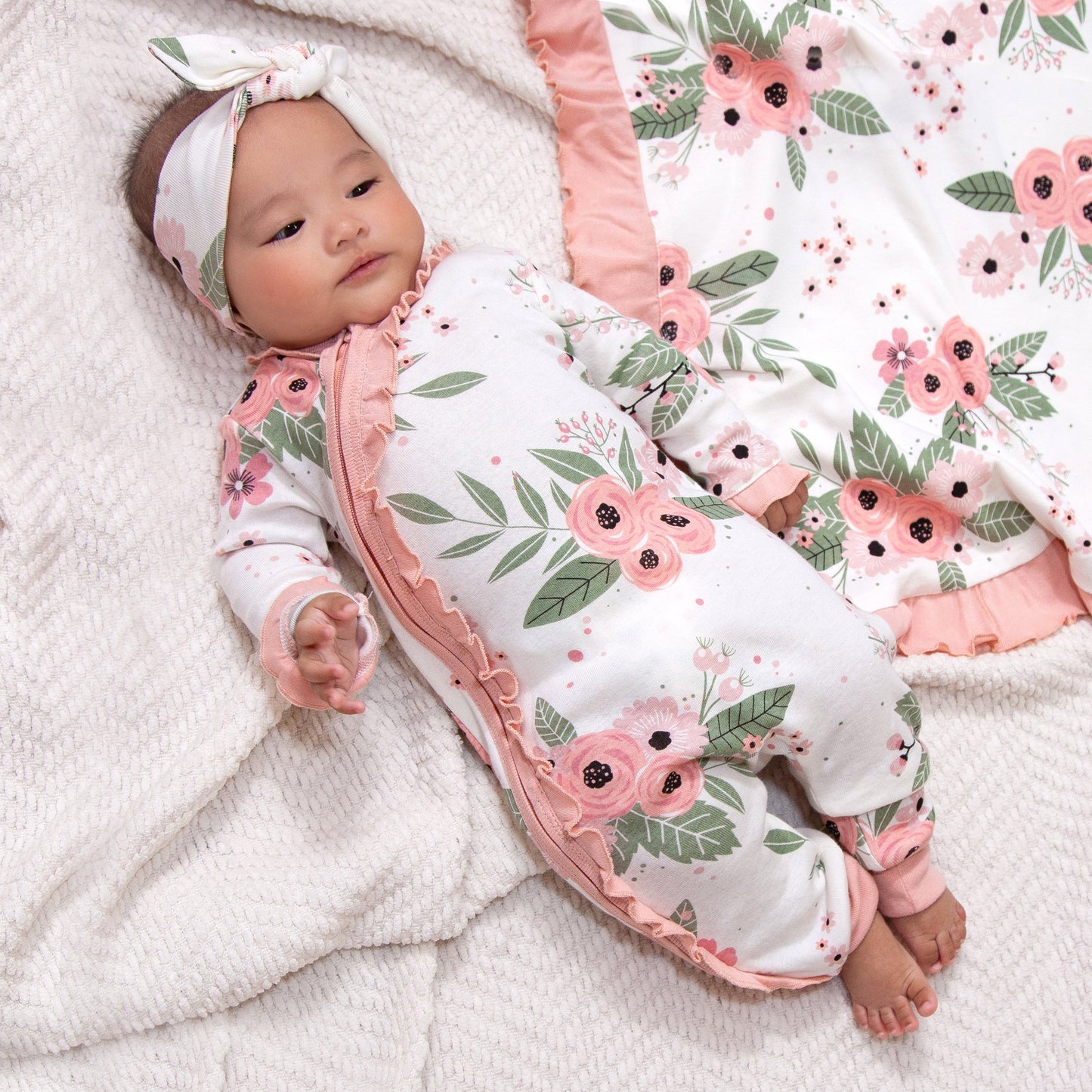 Baby Girl Jardin Floral Romper