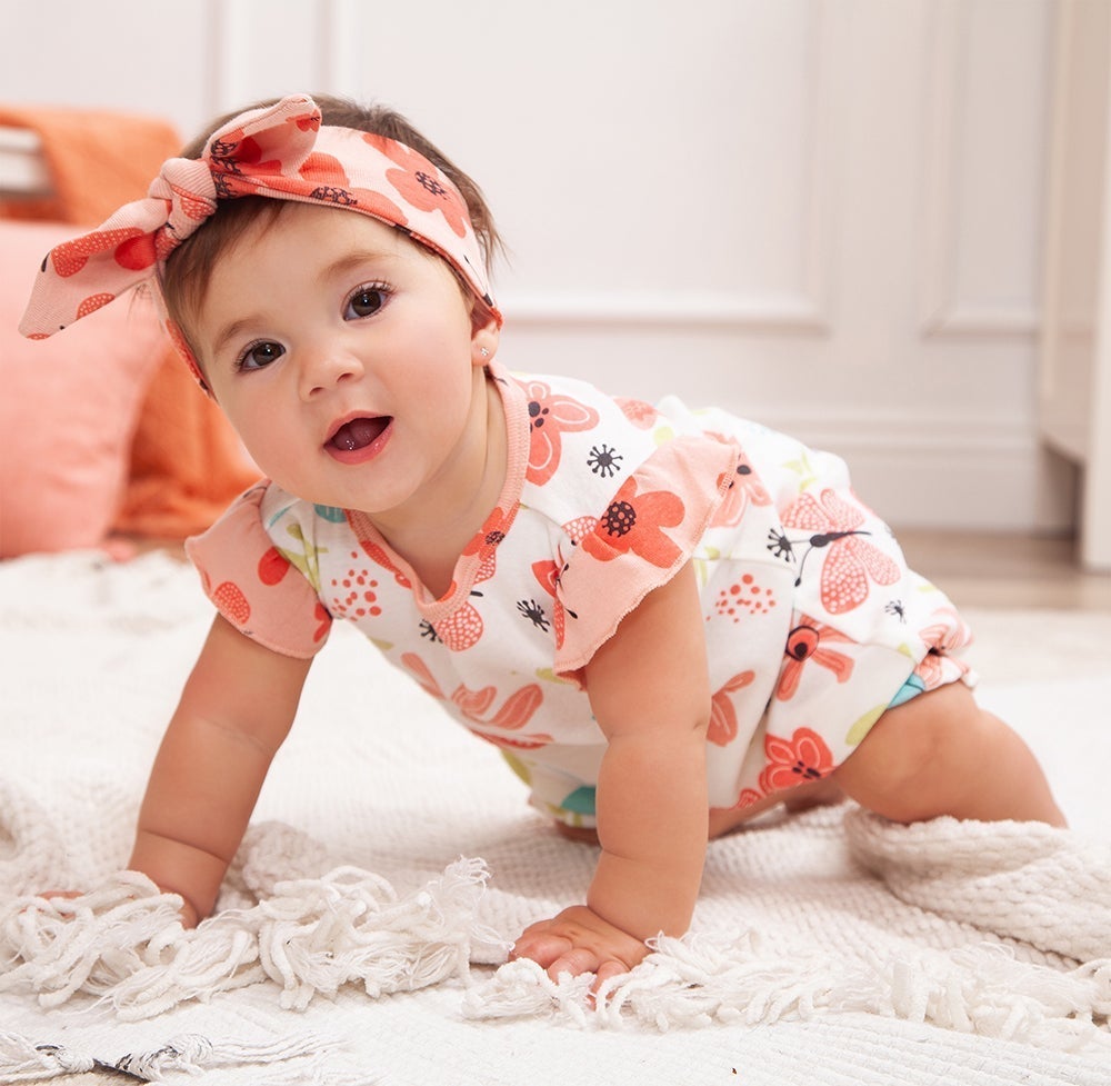 Butterflies & Blooms Bubble Romper