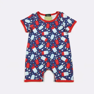 Star Spangled Pops Infant Romper